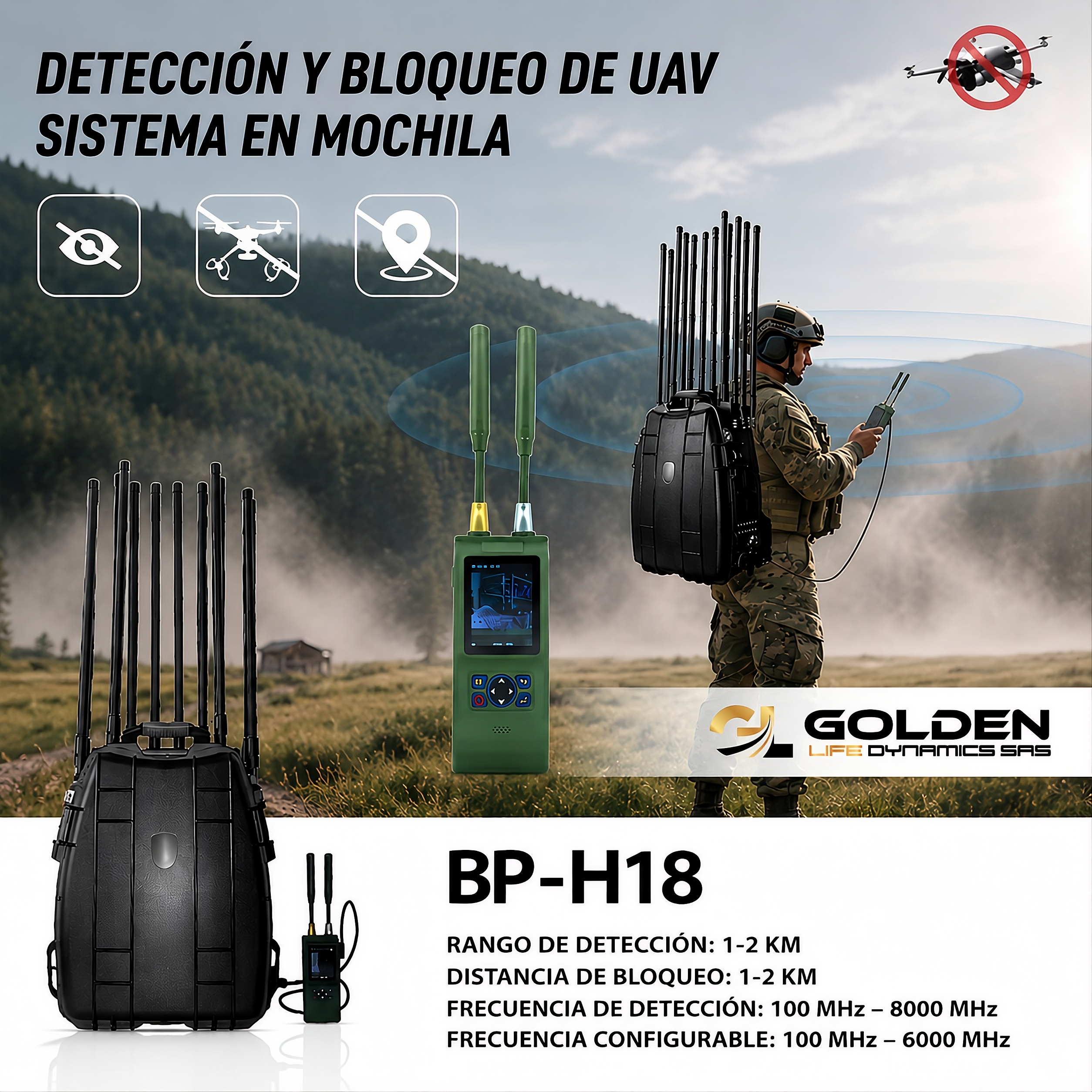 Sistema Integrado tipo Mochila BP-H18 - Image 2